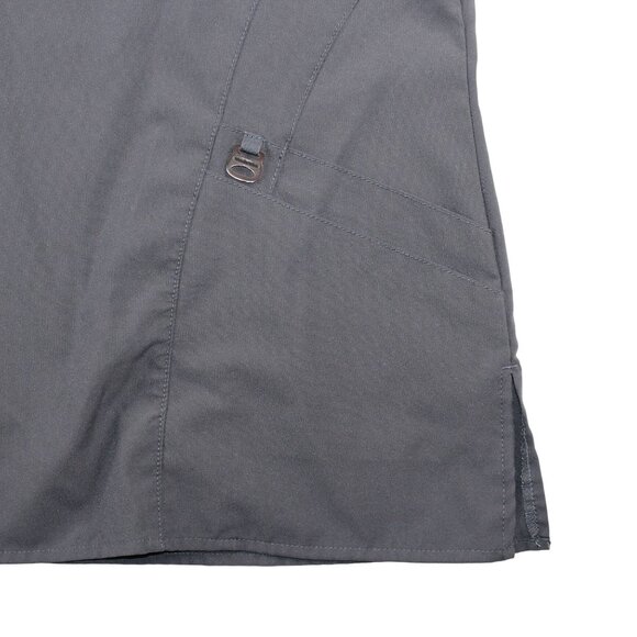 WonderWink W/23 Womens 1X Gray Stylized V-Neck Scrub Top Medical Nurse Vet - Picture 6 of 9